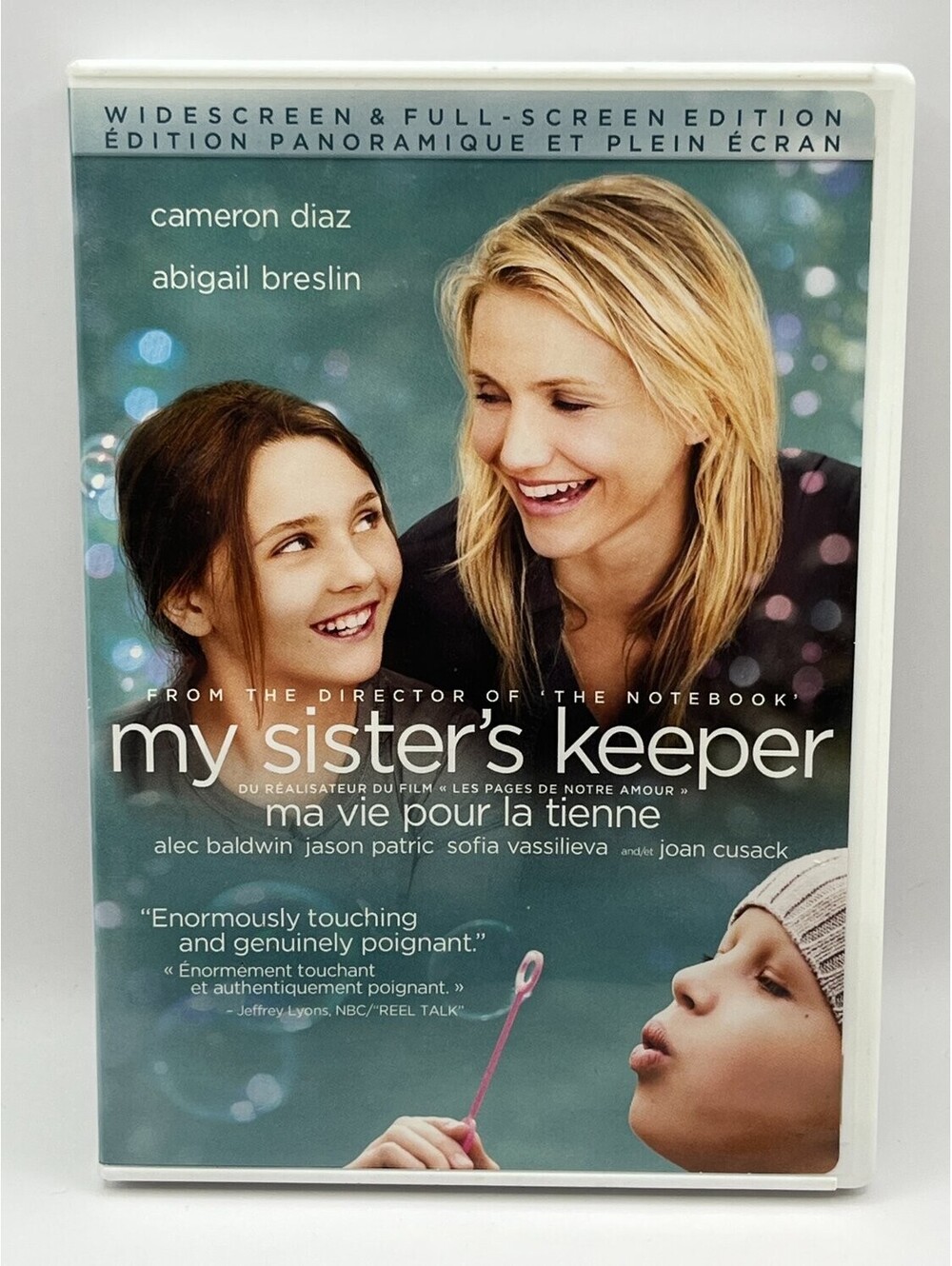 My Sister's Keeper DVD Widescreen Cameron Diaz 2009 Drama Nick Cassavetes